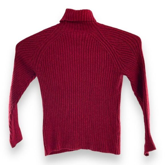 Sundance Women's Silk Blend Ribbed Knit Pullover Sweater Red Size Medium - Picture 2 of 4